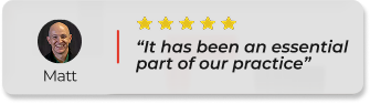 5-star review: It has been an essential part of our practice